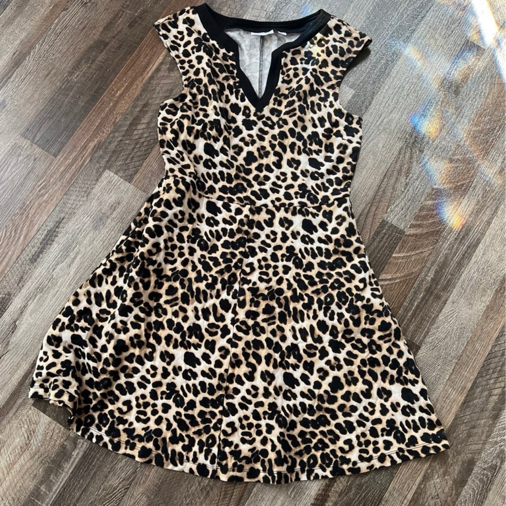 New York & Company Leopard Print Dress